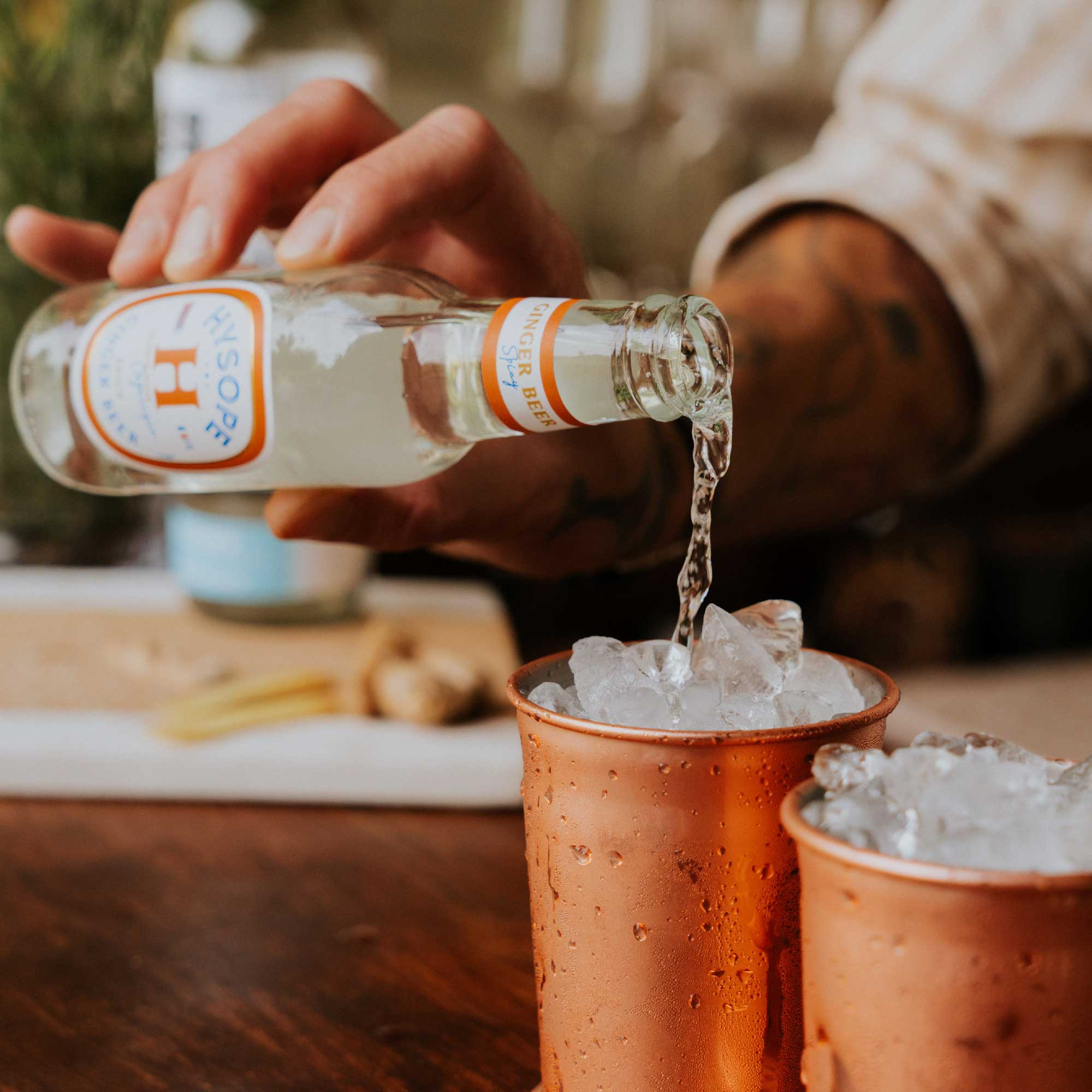 hysope premium mixers français bio ginger beer spicy mezcal mule