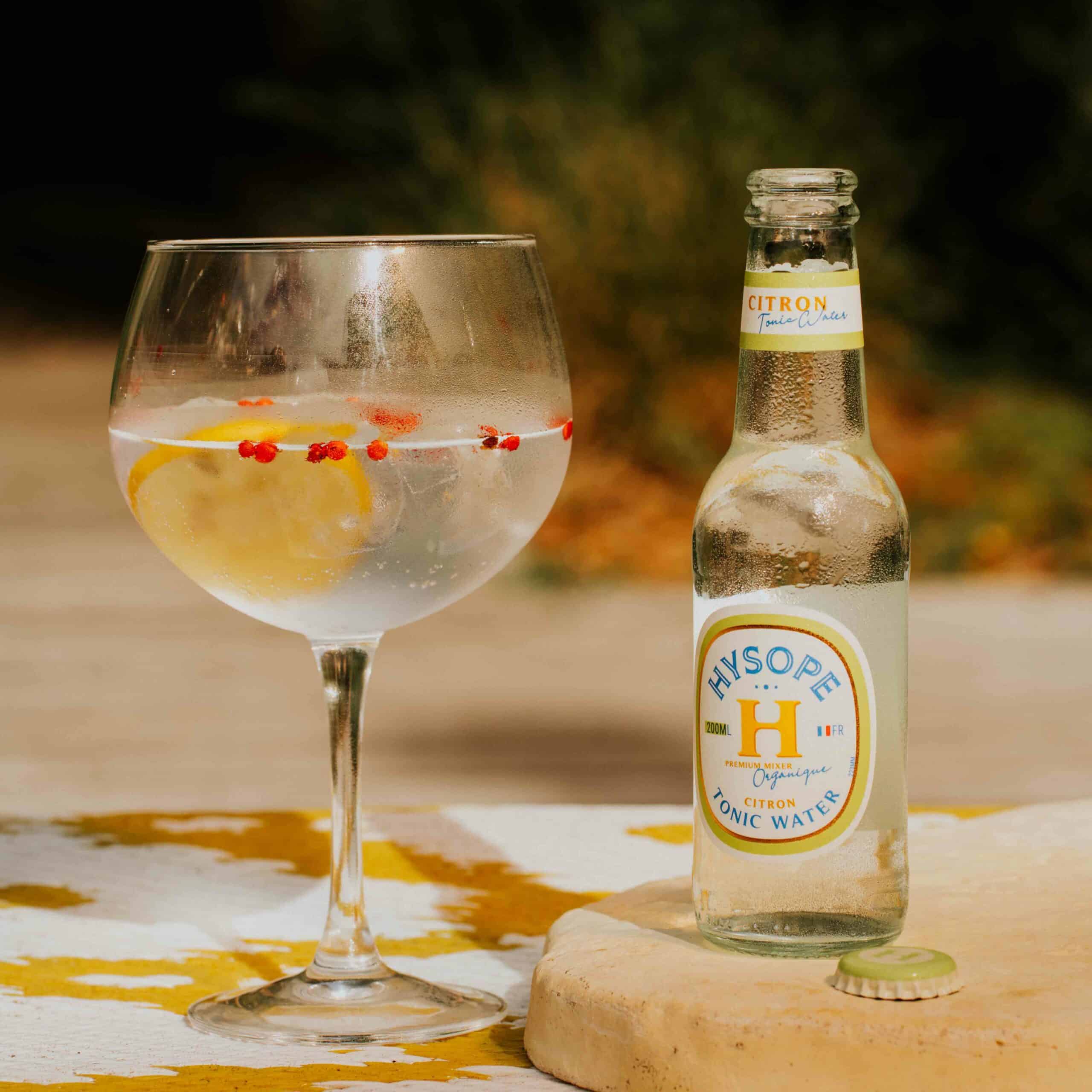 hysope premium mixers français bio cocktail tonic water citron gin tonic