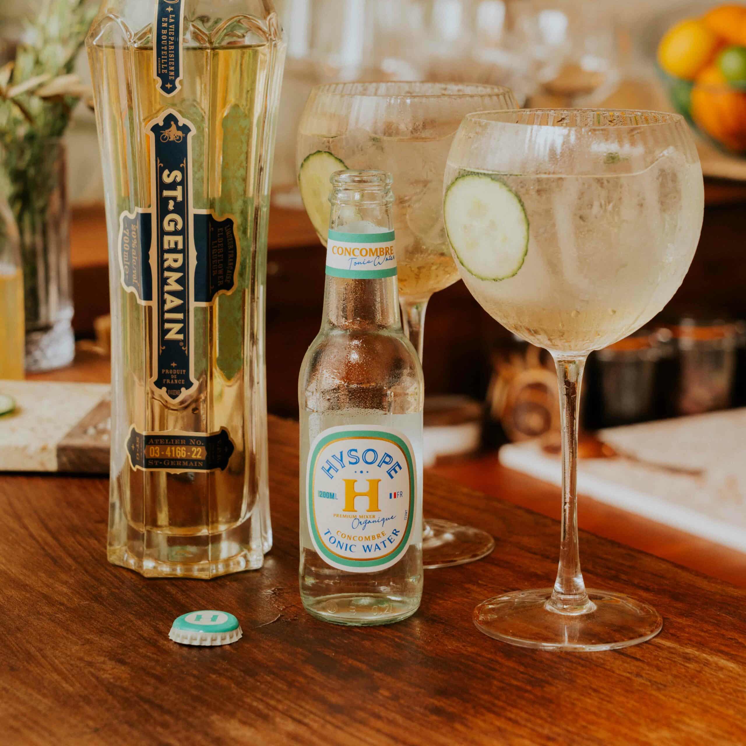 tonic water concombre hysope premium mixers français bio saint germain cocktail