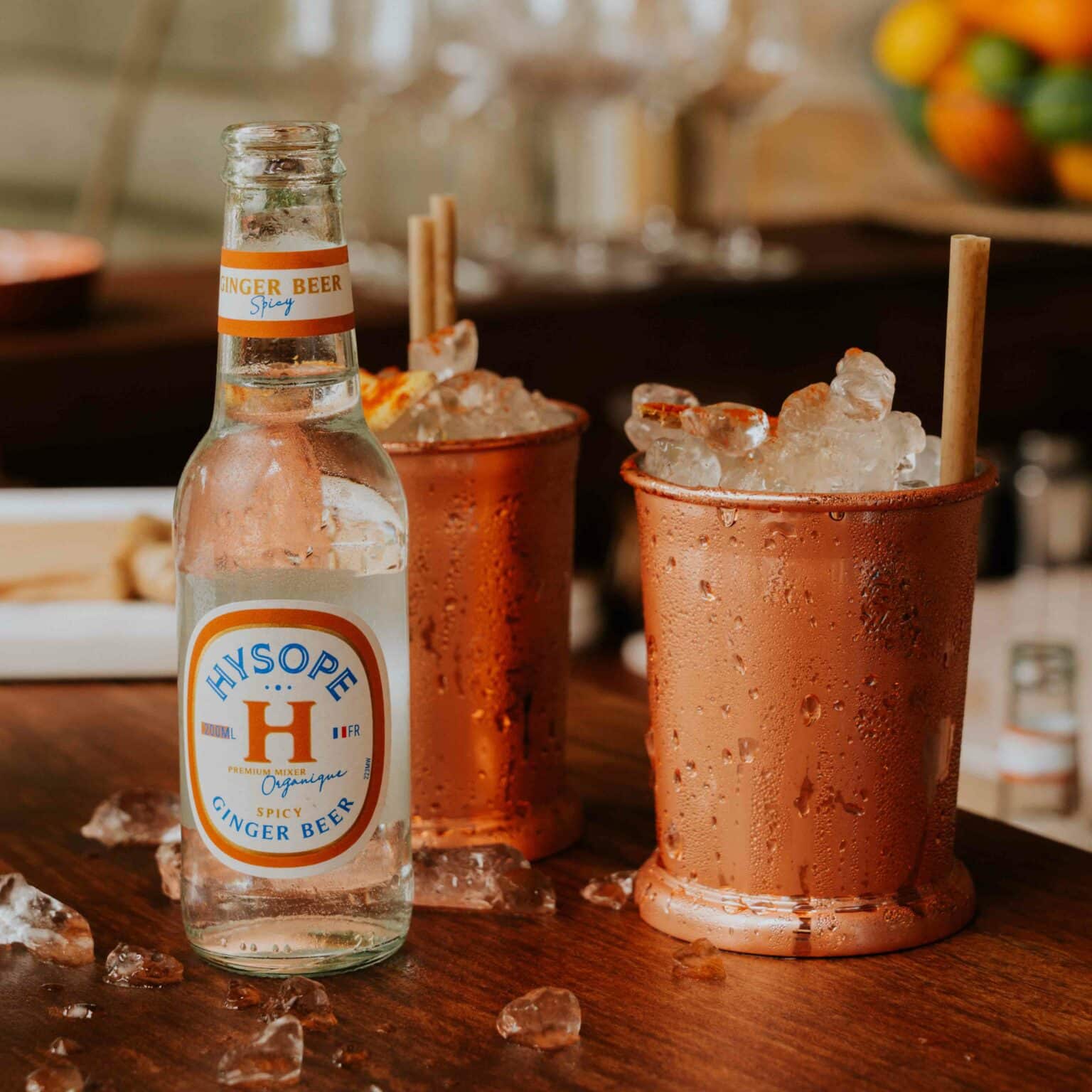 hysope premium mixers français bio cocktail mezcal mule ginger beer spicy