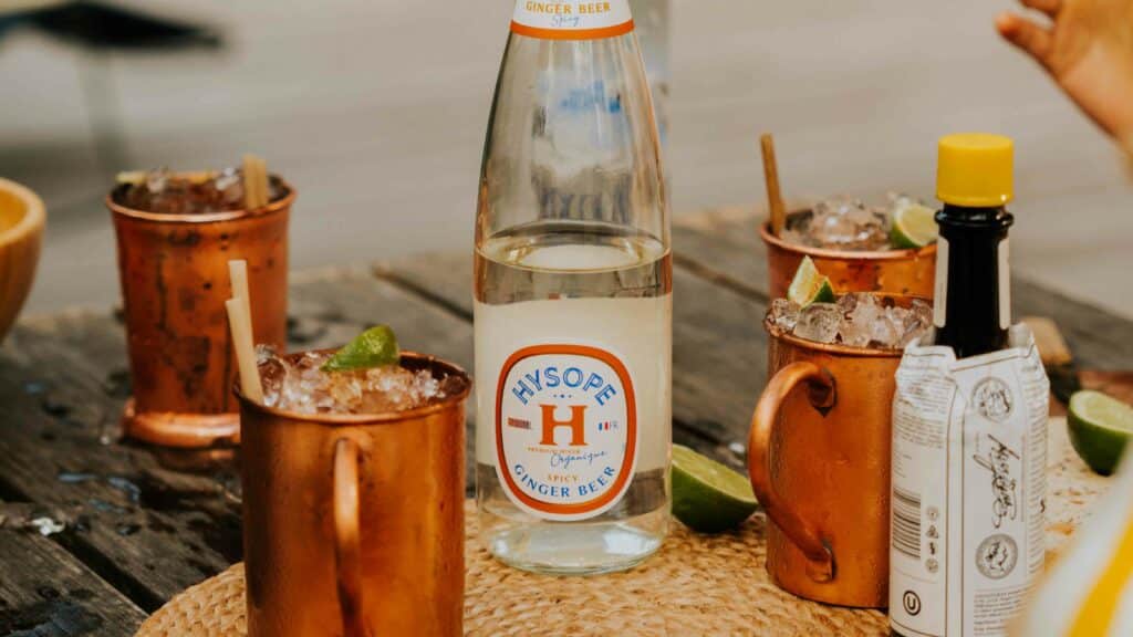 hysope premium mixers français cocktail moscow mule ginger beer spicy