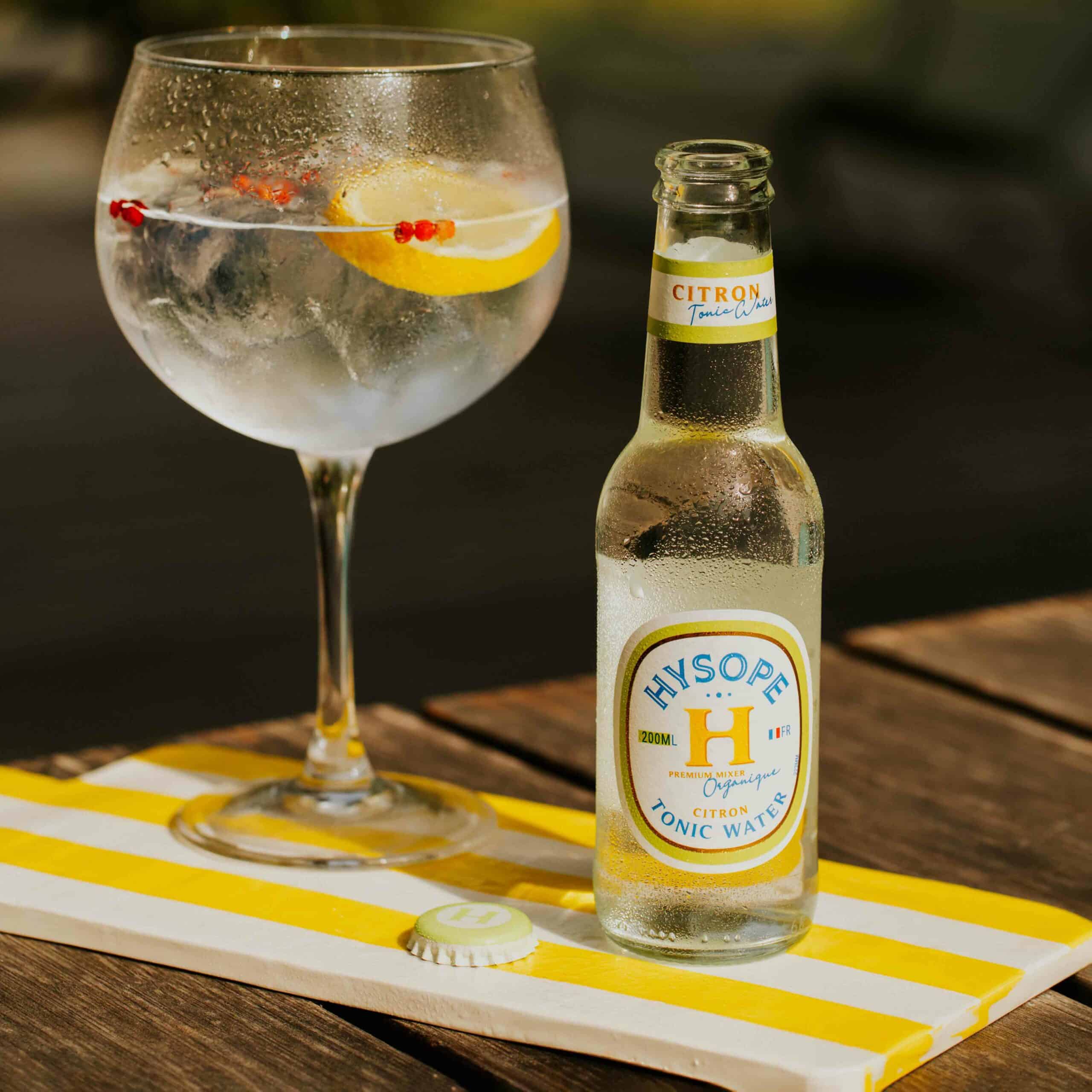 hysope premium mixers français bio cocktail tonic water citron gin tonic