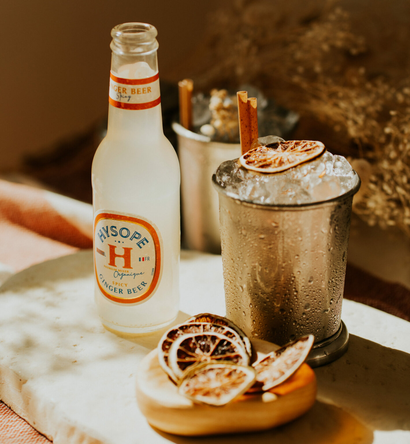 hysope premium mixers français bio cocktail ginger beer spicy vertiable moscow mule