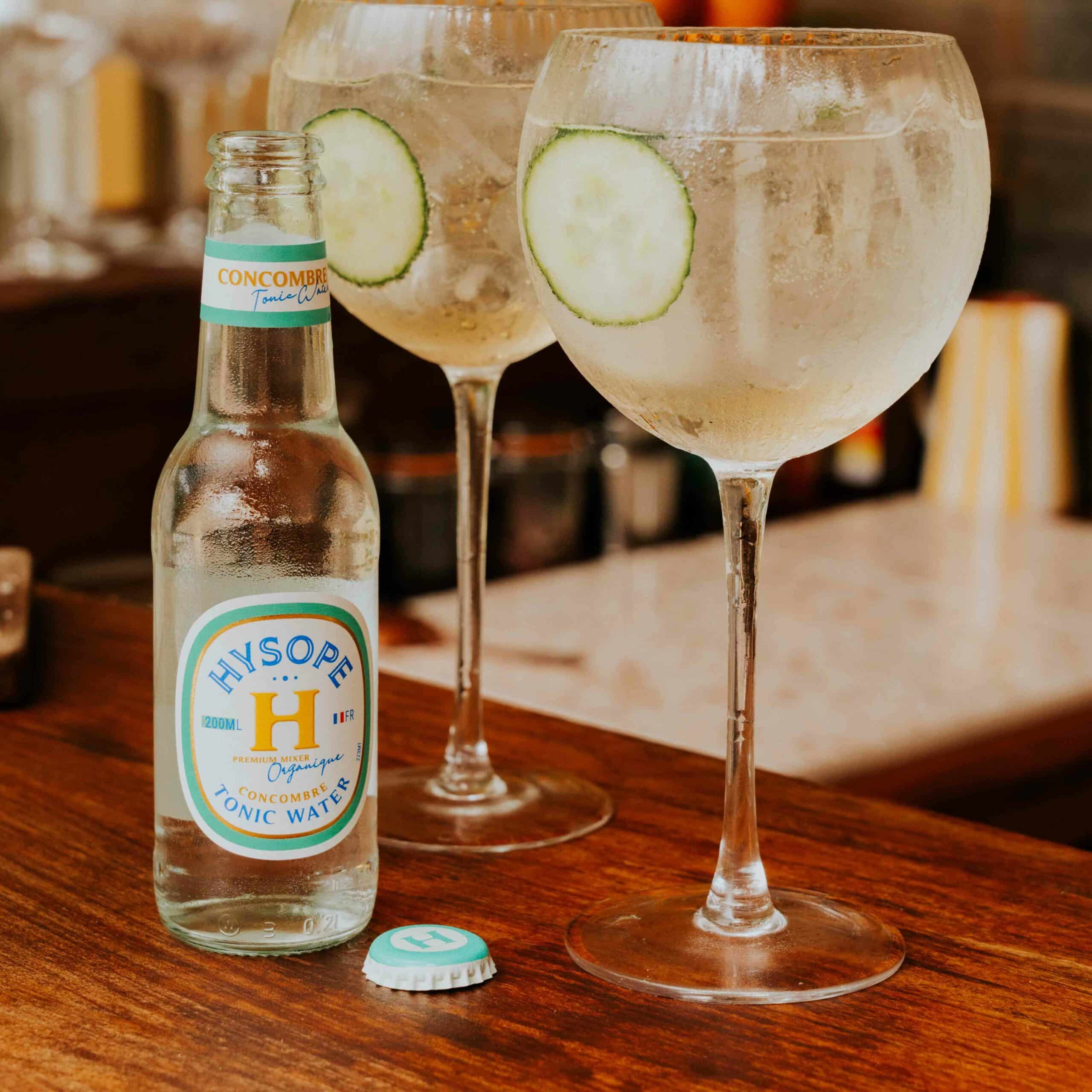 tonic water concombre hysope premium mixers français bio gin to