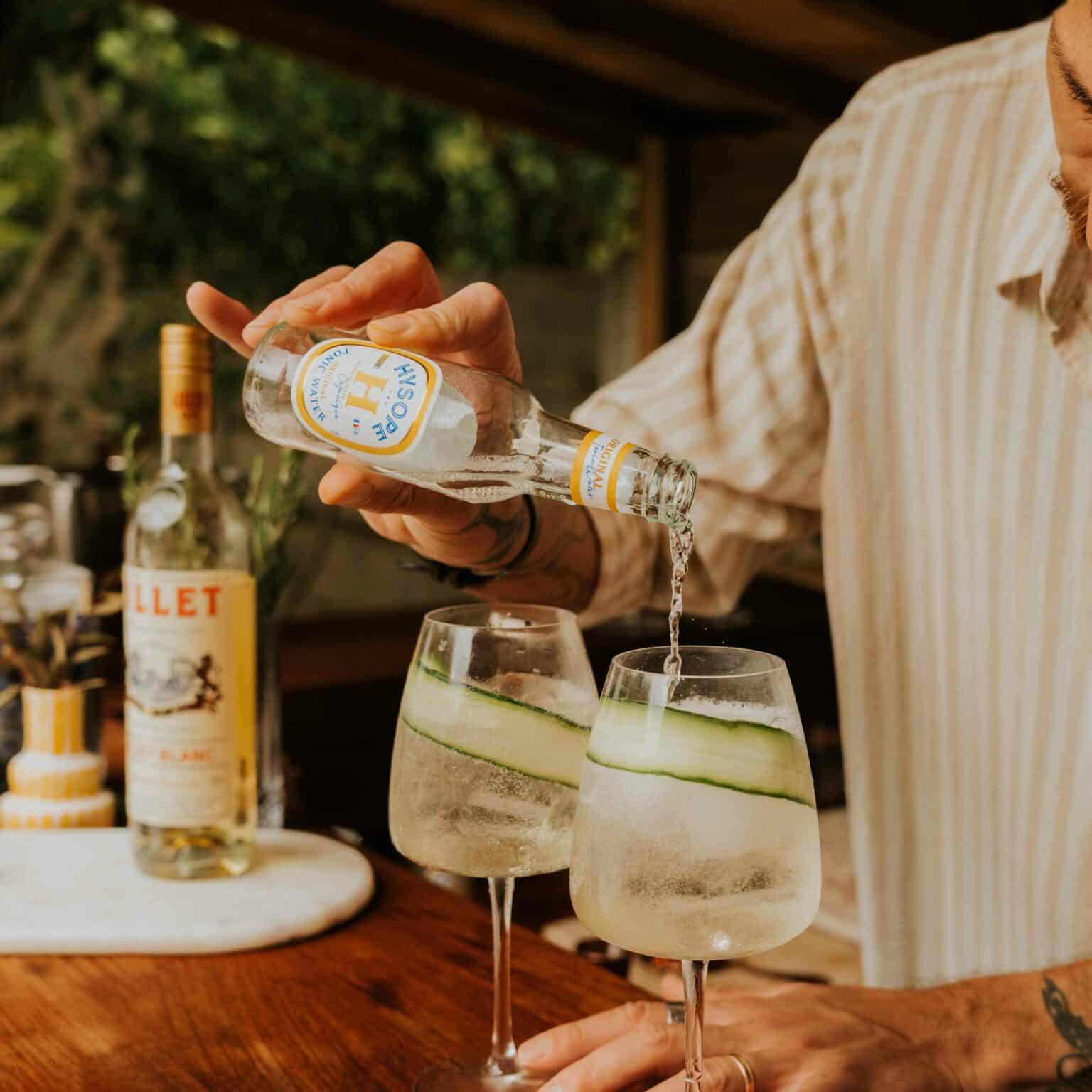 hysope premium mixers français bio cocktail tonic water original lillet tonic parfait