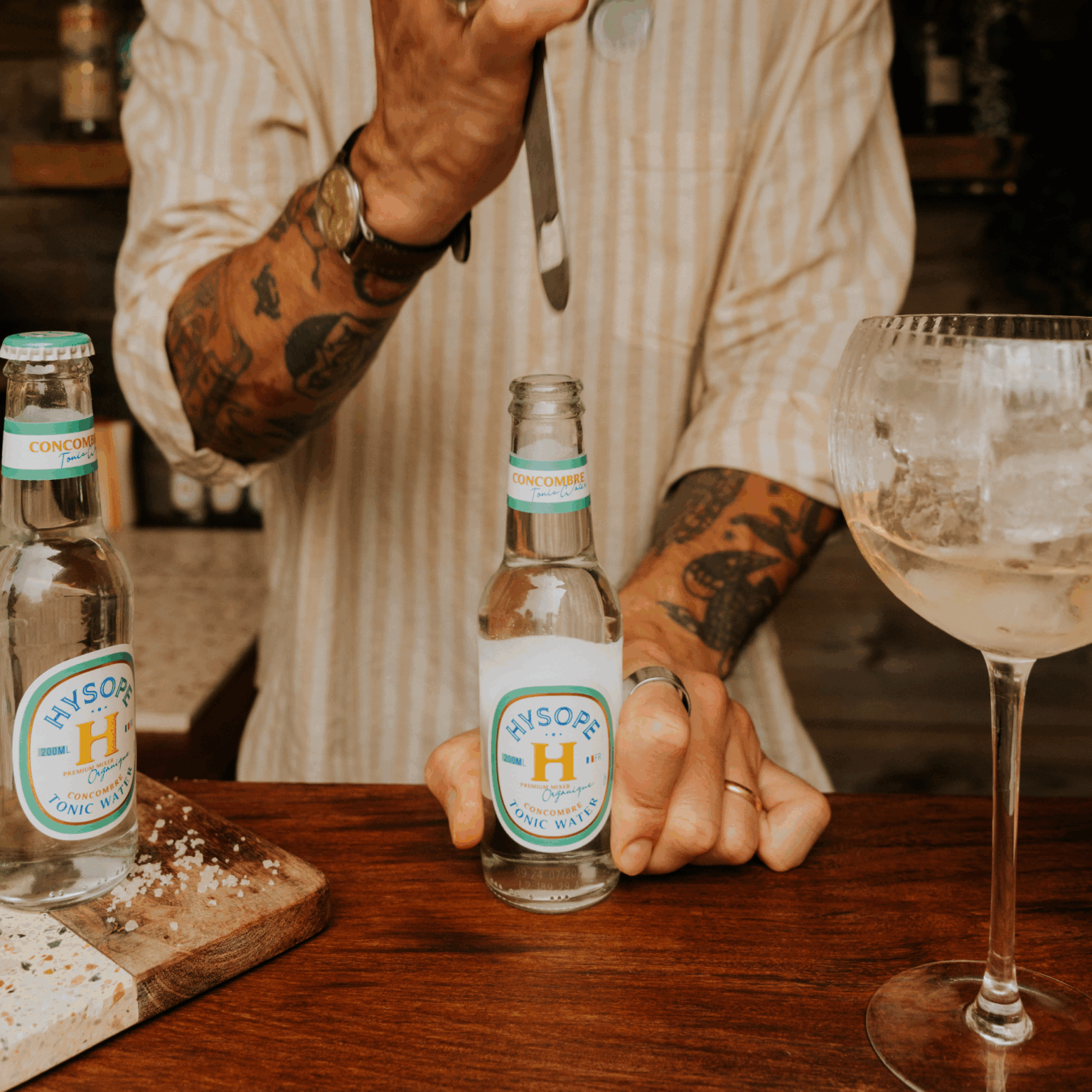 Recette du Spritz St-Germain : cocktail ultra-tendance revisité avec notr Tonic Water Concombre Hysope