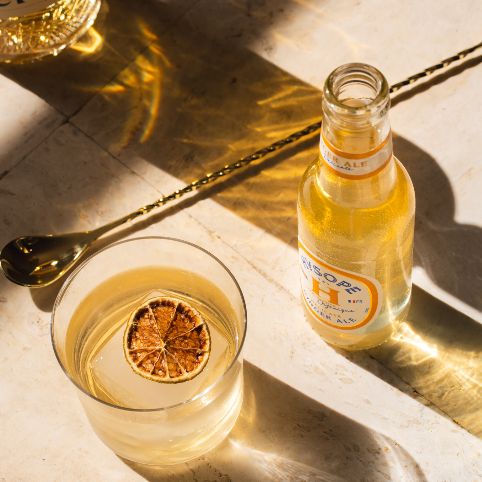 Recette d'un whisky tuner avec la Ginger Ale Délicate Hysope