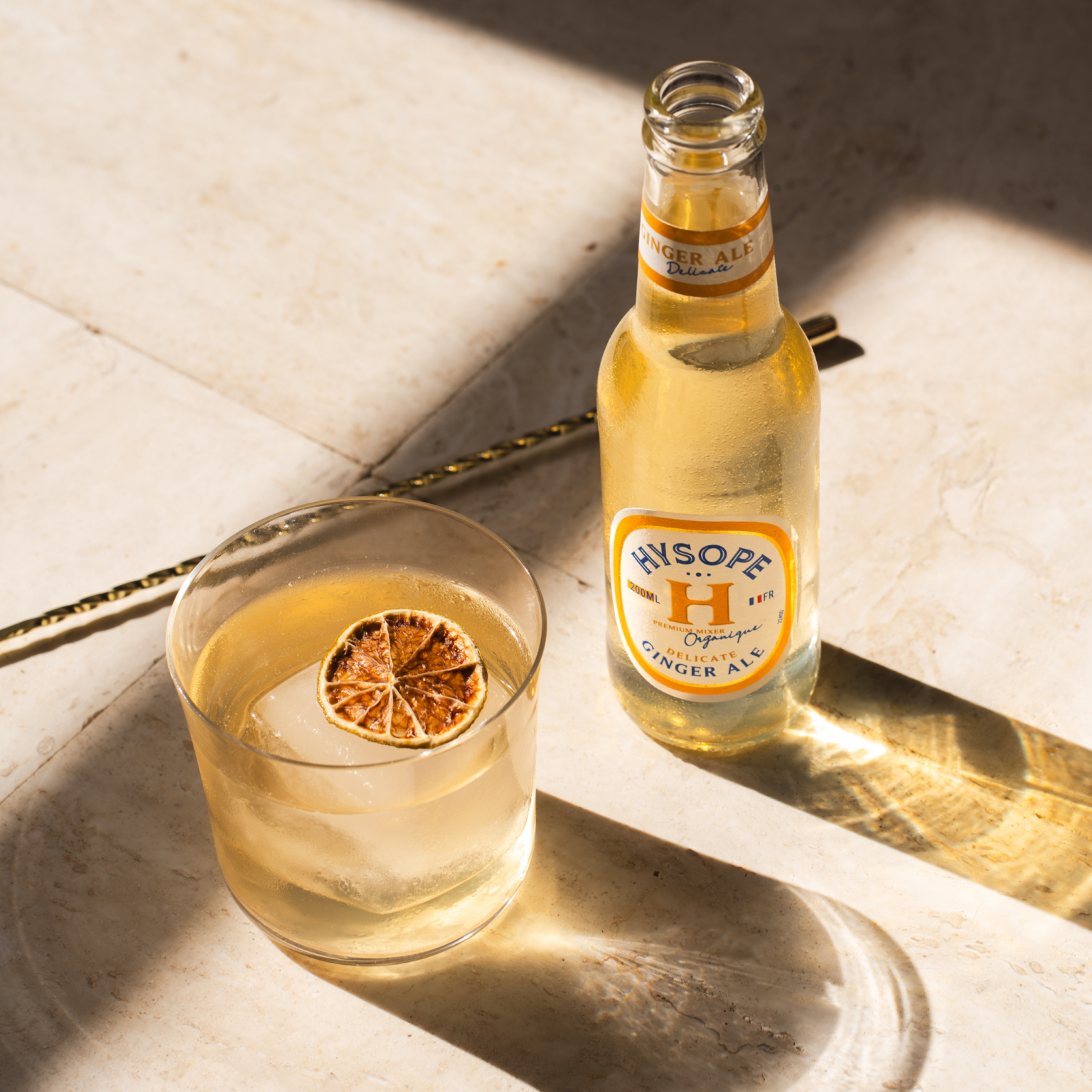 Recette d'un whisky tuner avec la Ginger Ale Délicate Hysope
