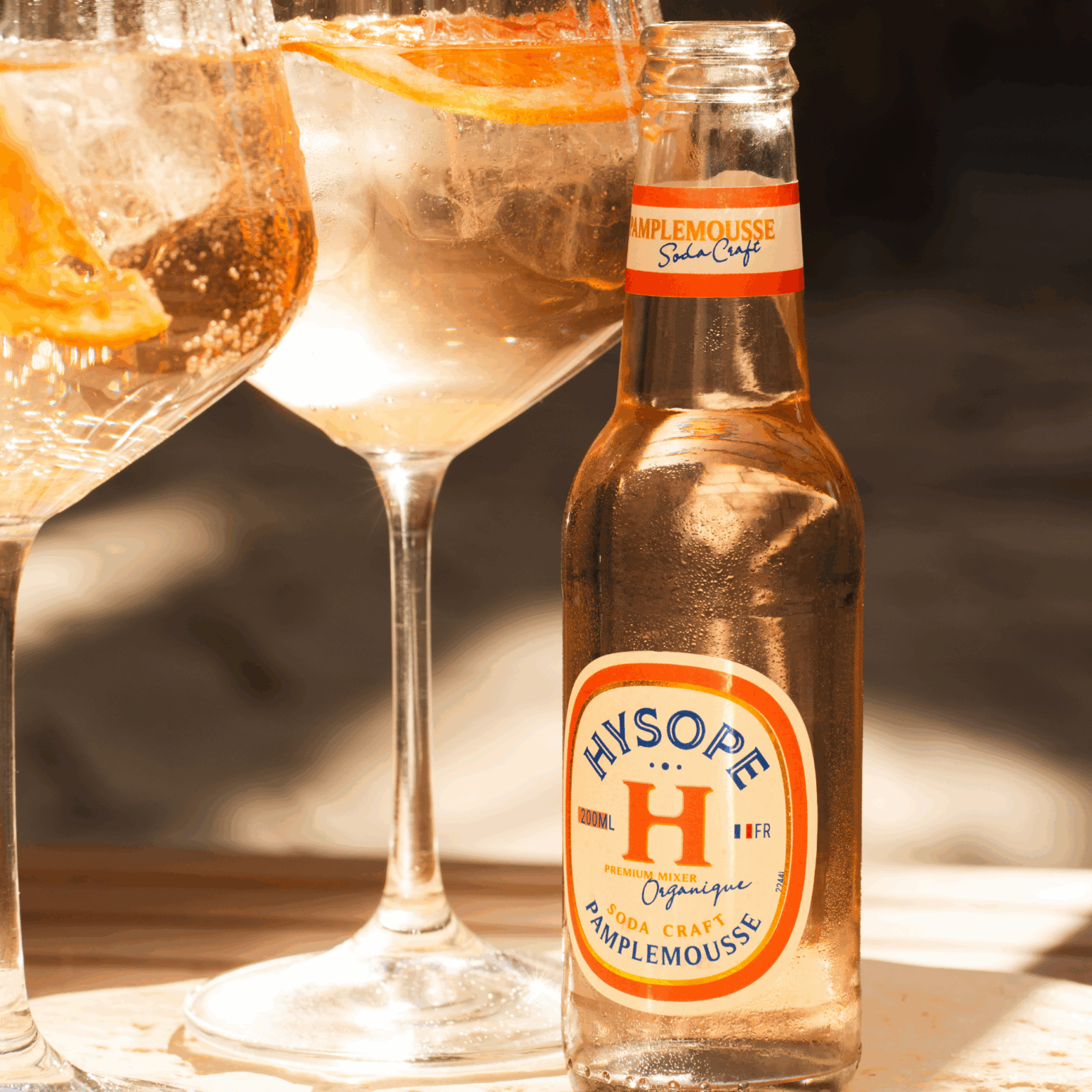 Zoom sur le Soda Craft Pamplemousse dans le Cap Pamp'